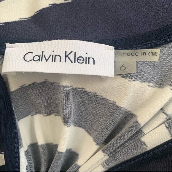 Calvin Klein Maxi Dress | Racerback | Navy / White - Picture 5 of 5